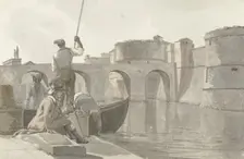 New moat of the fortifications in Taranto, 1778. Creator: Louis Ducros