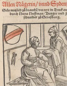 New Modelbüch allen Nägerin u. Sydenstickern (title page, 1r), 1556. Creator: Hans Hoffman