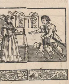 New Modelbüch allen Nägerin u. Sydenstickern (title page verso, 1v), 1556. Creator: Hans Hoffman