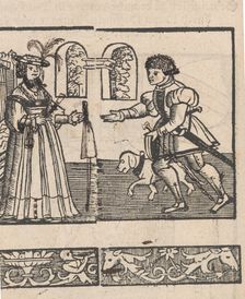 New Modelbüch allen Nägerin u. Sydenstickern (title page verso, 1v), 1556. Creator: Hans Hoffman