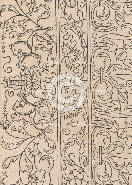 New Modelbüch allen Nägerin u. Sydenstickern (Page 17r), 1556. Creator: Hans Hoffman.