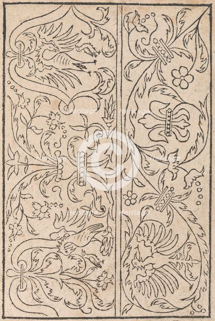 New Modelbüch allen Nägerin u. Sydenstickern (Page 18r), 1556. Creator: Hans Hoffman.