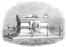 New monument erected over the grave of John Bunyan in Bunhill-Fields Burial-ground, City-Road, 1862. Creator: Unknown