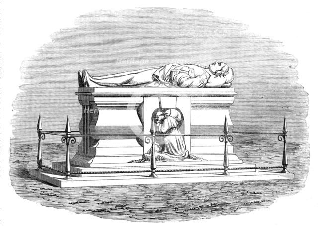 New monument erected over the grave of John Bunyan in Bunhill-Fields Burial-ground, City-Road, 1862. Creator: Unknown.