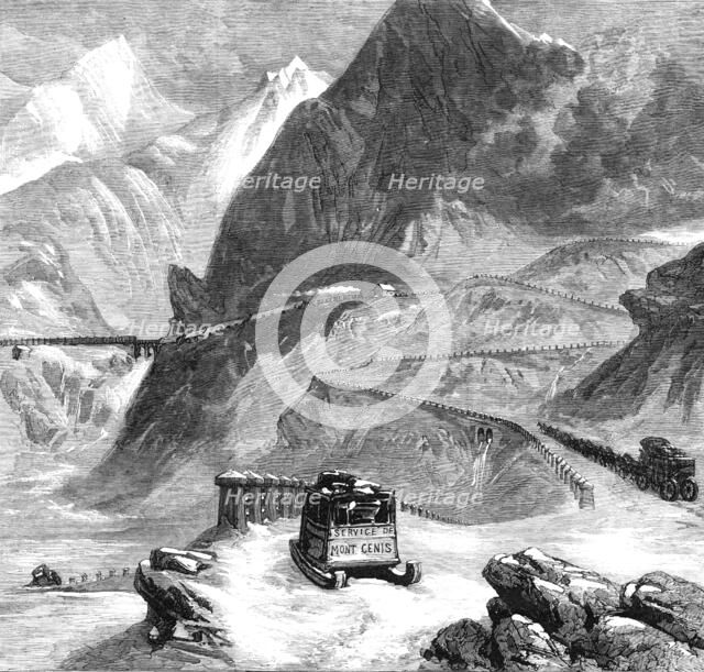 New overland route to India: Mont Cenis Railway - L'Echelle du Diable, 1869.  Creator: Unknown.