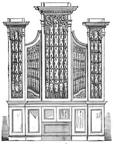 New Organ for Archbishop Tenison's Chapel, Regent-Street, 1856. Creator: Unknown