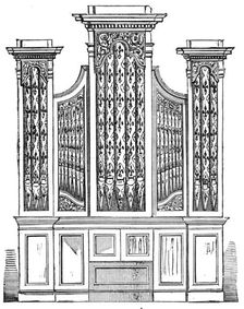 New Organ for Archbishop Tenison's Chapel, Regent-Street, 1856. Creator: Unknown
