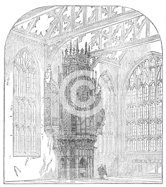 New organ for St. Mary's Church, Nottingham, 1871. Creator: Unknown.