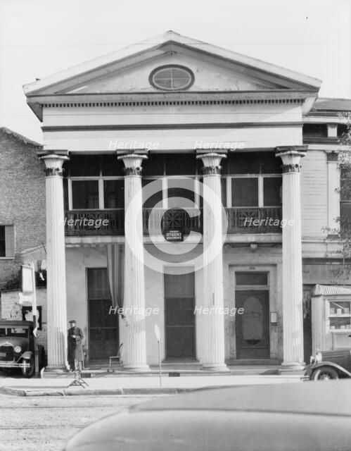 New Orleans Greek revival architecture, Louisiana, 1935. Creator: Walker Evans.