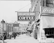 New Orleans downtown street, Louisiana, 1936. Creator: Walker Evans
