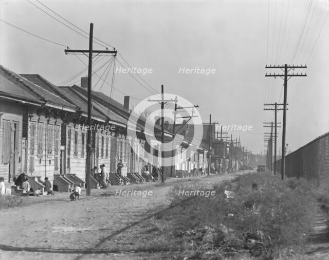 New Orleans Negro street, Louisiana, 1935. Creator: Walker Evans.