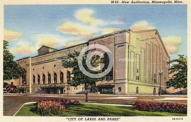 New Auditorium, Minneapolis, Minnesota, USA, 1944. Artist: Unknown