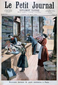 New auxiliary post offices, Paris, 1894