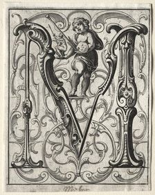New ABC Booklet: M, 1627. Creator: Lucas Kilian (German, 1579-1637)