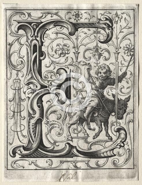 New ABC Booklet: E, 1627. Creator: Lucas Kilian (German, 1579-1637).