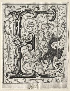 New ABC Booklet: E, 1627. Creator: Lucas Kilian (German, 1579-1637)
