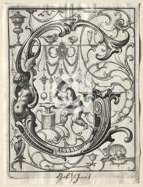 New ABC Booklet: G, 1627. Creator: Lucas Kilian (German, 1579-1637).