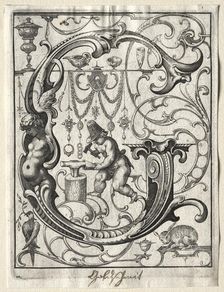 New ABC Booklet: G, 1627. Creator: Lucas Kilian (German, 1579-1637)