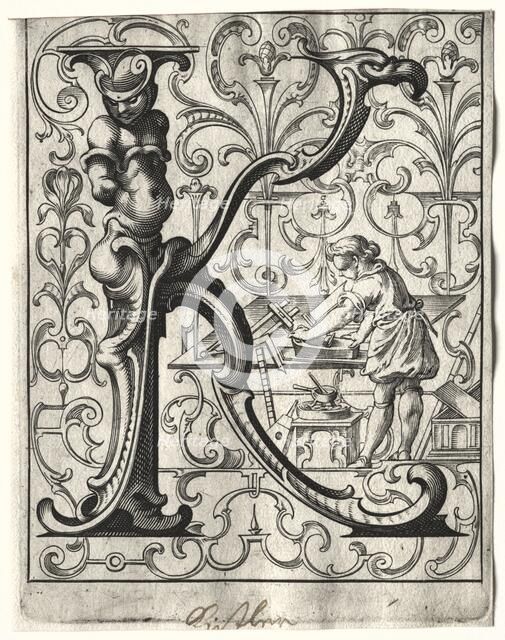New ABC Booklet: K, 1627. Creator: Lucas Kilian (German, 1579-1637).