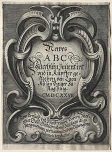 New ABC Booklet: Title Page, 1627. Creator: Lucas Kilian (German, 1579-1637)