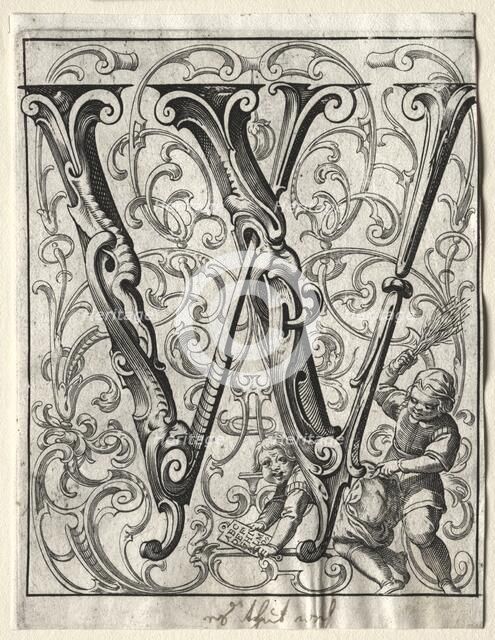 New ABC Booklet: W, 1627. Creator: Lucas Kilian (German, 1579-1637).