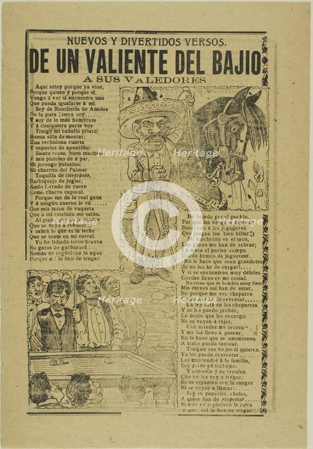 New and Diverse Verses, n.d. Creator: José Guadalupe Posada.