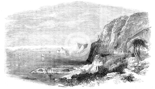 New Aqueduct at Trieste - Present State of the Works, 1856.  Creator: Edmund Evans.