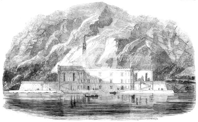 New Aqueduct at Trieste - the Machine Rooms, 1856.  Creator: Edmund Evans.