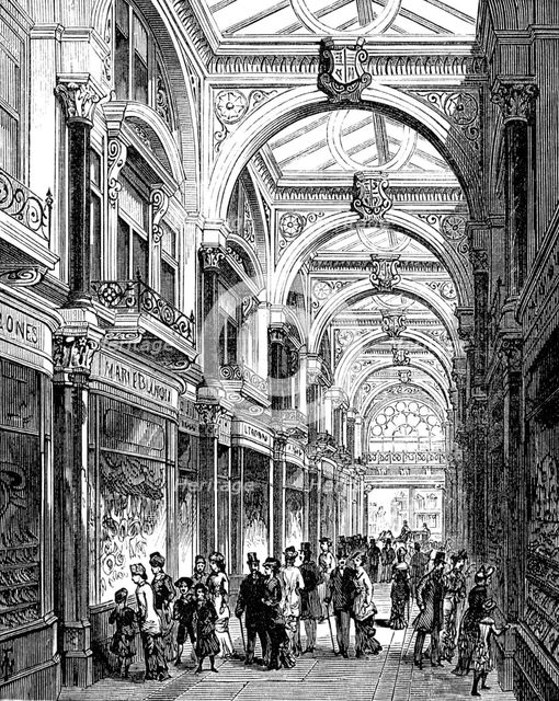 New arcade, Old Bond-Street: interior, 1880. Creator: Unknown.
