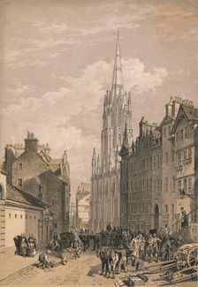 New Assembly Hall, Edinburgh c1875. Artist: Thomas Picken