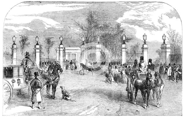 New Buckingham-Gate, St. James's Park, 1857. Creator: Unknown.