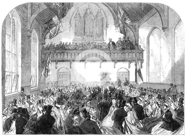 New building for the Masonic Institution for Boys, opened on Saturday last, 1865. Creator: Unknown.
