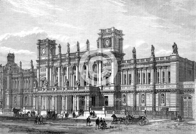 New buildings of the London University, Burlington Gardens, opened by the Queen on Wednesday, 1870. Creator: Unknown.