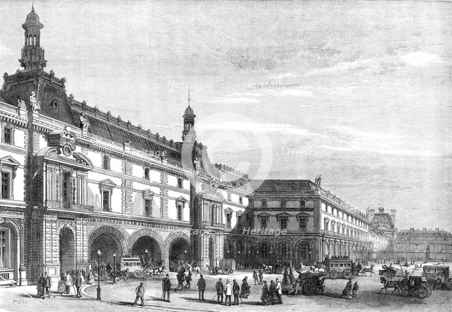 New buildings of the Tuileries in the Place du Carrousel, 1869. Creator: Unknown.