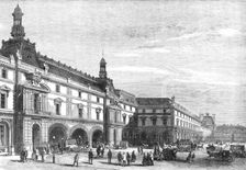 New buildings of the Tuileries in the Place du Carrousel, 1869. Creator: Unknown