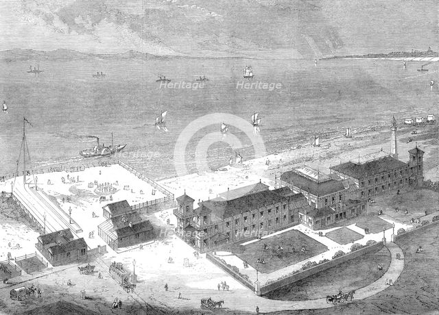 New baths and assembly-rooms at Southsea, 1871. Creator: Unknown.
