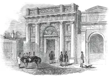 New Betting Room, Newmarket, 1845. Creator: Unknown