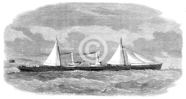 New blockade-runner Lizzie, built in the Clyde, 1864. Creator: Unknown.