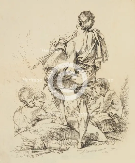 New Book of Various Figures, 1751. Creator: Francois Boucher.