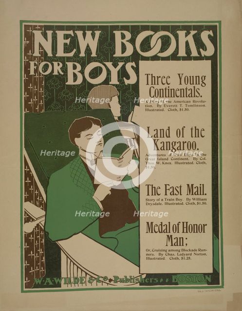 New books for boys, c1896. Creator: Unknown.