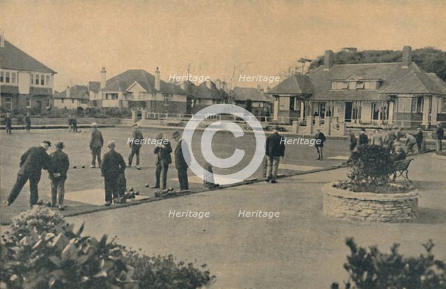 'New Bowling Green, Woodland Avenue, Boscombe', 1929. Artist: Unknown.