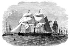 New Brazilian Gun-Boat Fleet, 1858. Creator: Unknown