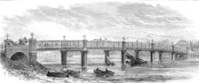New bridge over the Thames at Wandsworth, 1874. Creator: Unknown