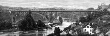 New bridge over the Aar, at Berne, Switzerland, 1883. Creator: Unknown