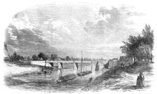 New Bridge over the Severn, at Upton, 1854. Creator: Unknown