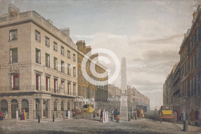 New Bridge Street, City of London, 1809. Artist: William James Bennett