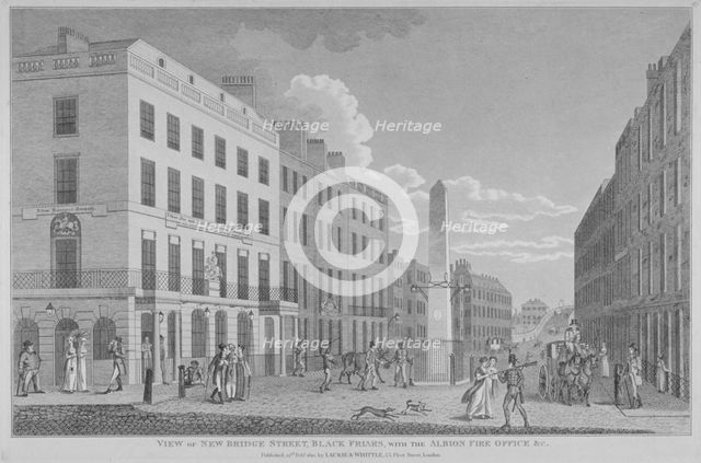 New Bridge Street, City of London, 1810. Artist: Anon