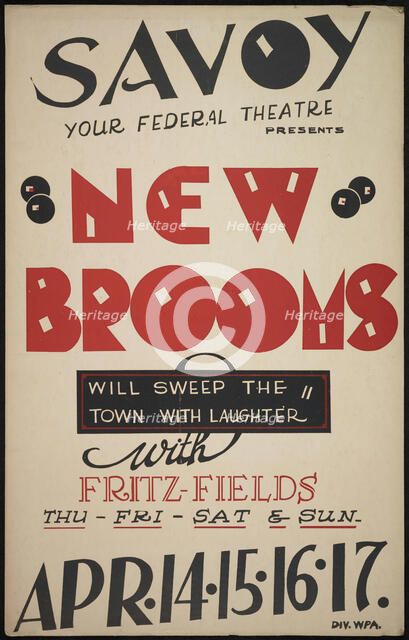 New Brooms, San Diego, 1938. Creator: Unknown.