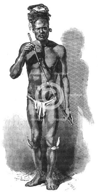 'New Caledonian Flute Player; Some Account of New Caledonia', 1875. Creator: Unknown.