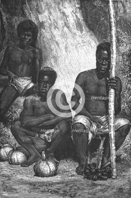 'New Caledonian Fruit-sellers; Some Account of New Caledonia', 1875. Creator: Unknown.